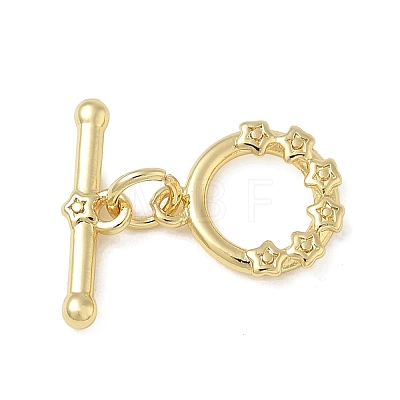 Brass Toggle Clasps KK-CBAFC6C-07B-G-1