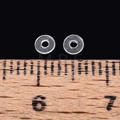 200Pcs Transparent PVC Insulating Gaskets PVC-T006-3mm-01-1