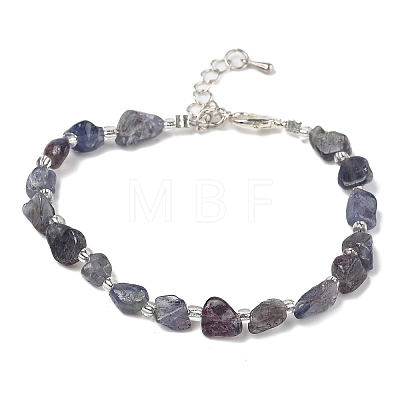 Natural Iolite Chips Bracelets for Women BJEW-H623-01S-03-1