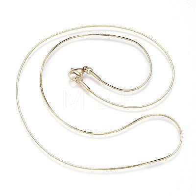 304 Stainless Steel Snake Chain Necklaces NJEW-D285-36-1