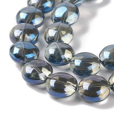 Transparent Electroplate Glass Bead Strands EGLA-P049-01A-FR05-1