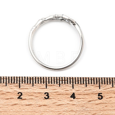 925 Sterling Silver Cuff Rings RJEW-P171-03AS-1