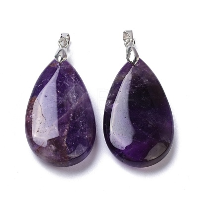 Natural Amethyst Pendants G-D084-01P-B03-1