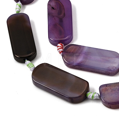 Dyed & Heated Natural Banded Agate Beads Strands GG-CBAB9C6-D03-01-1