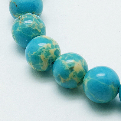 Synthetic Imperial Jasper Beads Strands G-H014-5-2-1