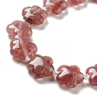 Natural Strawberry Quartz Beads Strands G-D475-02G-1