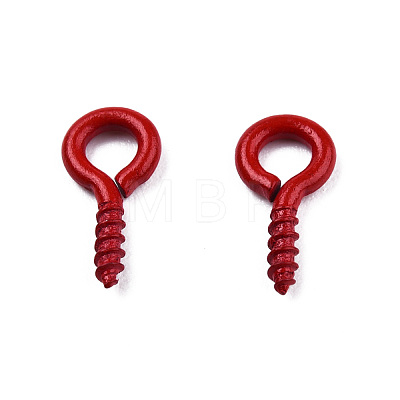 Spray Painted Iron Screw Eye Pin Peg Bails IFIN-N010-002B-09-1