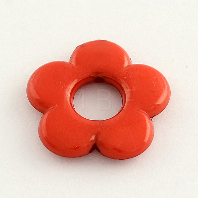 Opaque Acrylic Flower Bead Frames SACR-Q099-M67-1