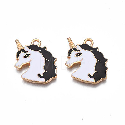 Alloy Enamel Pendants ENAM-S130-20-1