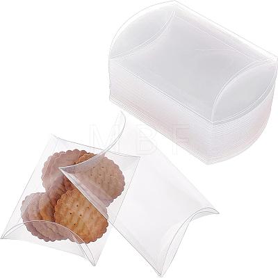 Plastic Pillow Favor Box Candy Treat Gift Box CON-WH0070-98A-1