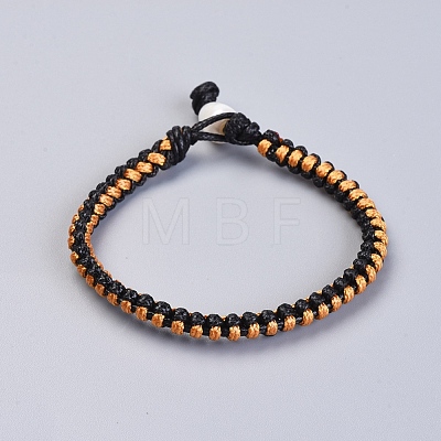 Waxed Polyester Braided Cord Bracelets BJEW-JB04342-1