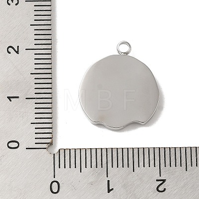 304 Stainless Steel Pendants STAS-B074-08P-05-1