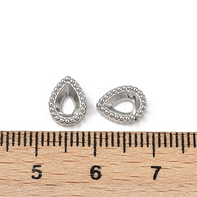 304 Stainless Steel Rhinestone Cabochon Settings STAS-G356-04P-01-1