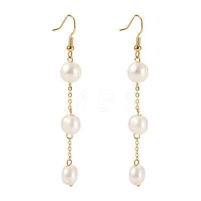 Round Brass Dangle Earrings EJEW-TAC00029-1