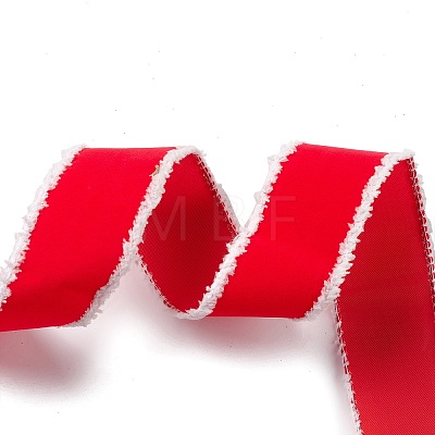 Christmas Theme Wired Linen Ribbon OCOR-G013-01D-1