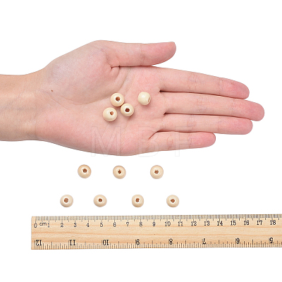 Natural Wood Beads LS-TB10mmY-8-1