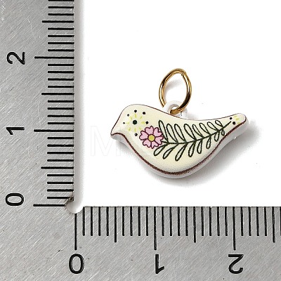 Printing 304 Stainless Steel Pendants STAS-K304-09E-G-1