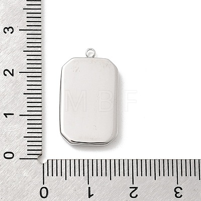 304 Stainless Steel Pendants STAS-A126-03H-GP-1