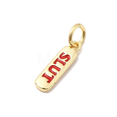 Brass Enamel Charms KK-P338-01G-A02-1