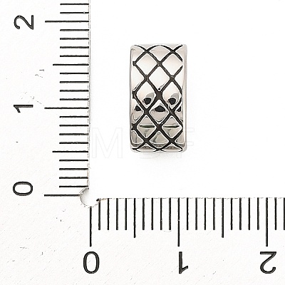 304 Stainless Steel Steel Slide Charms STAS-A130-07AS-1