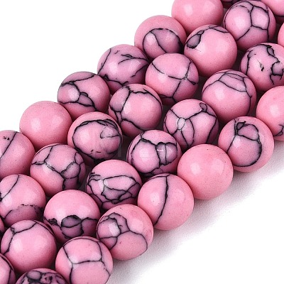 Synthetic Turquoise Beads Strands G-N364-07A-01-1