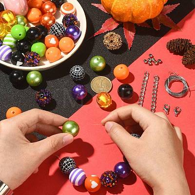 DIY Halloween Pendant Decoration Making Kit DIY-CJC0006-04-1