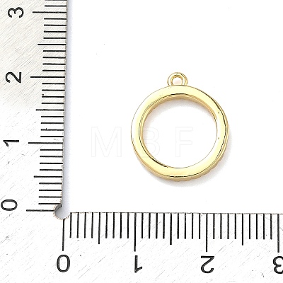 Brass Micro Pave Cubic Zirconia Pendants KK-C254-01B-G-1
