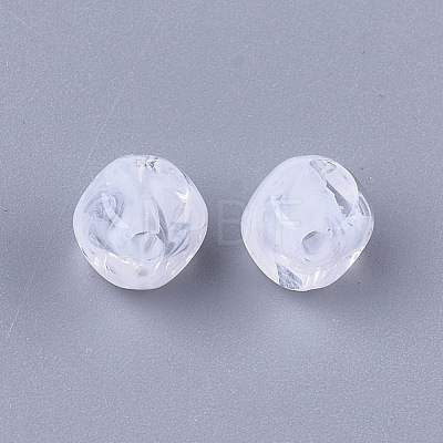 Acrylic Beads X-OACR-S028-077-1