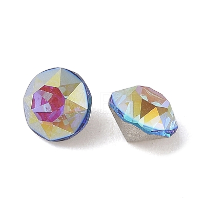 Glass Rhinestone Cabochons RGLA-L029-09A-BBLA-1