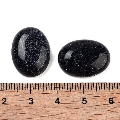 Synthetic Blue Goldstone Cabochons G-G108-02A-1