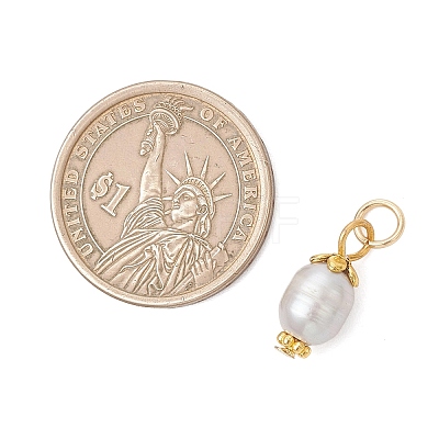 Natural Cultured Freshwater Pearl Pendants PALLOY-JF05029-1