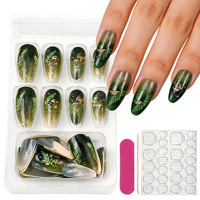 1Set Plastic Full Cover Press On False Nails MRMJ-CP0001-69-1