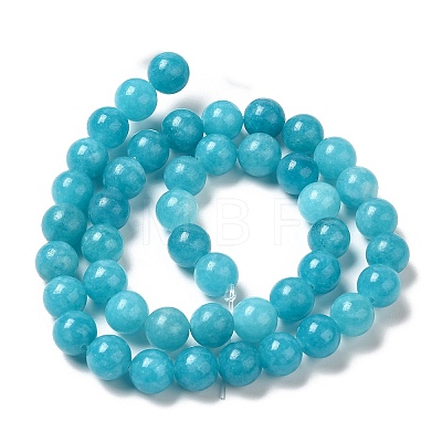 Natural Dyed White Jade Beads Strands G-M402-C03-03-1