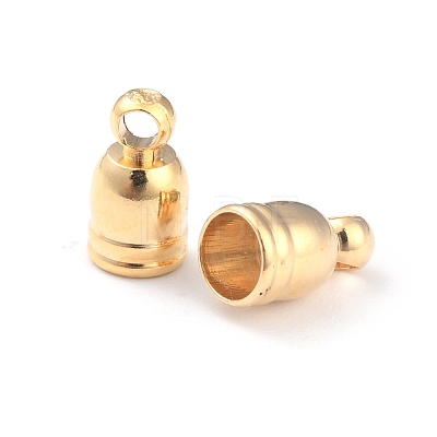 Brass Cord End Cap for Jewelry Making KK-O139-14A-G-1