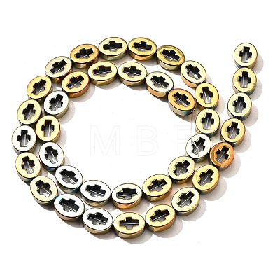 Electroplated Synthetic Non-magnetic Hematite Beads Strands G-L613-Z01-02K-1