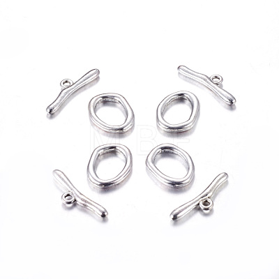 Alloy Toggle Clasps X-PALLOY-G014-AS-NF-1