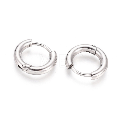 Small Huggie Hoop Earrings for Girl Women X-EJEW-F111B-13mm-PA-1