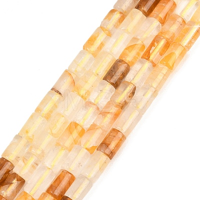 Natural Yellow Hematoid Quartz/Golden Healer Quartz Beads Strands G-F832-B02-01-1