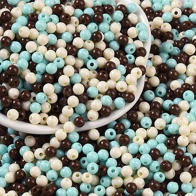 Opaque Acrylic Beads OACR-H118-07B-11-1