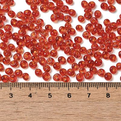 Transparent Colours Glass Seed Beads SEED-P006-02A-06-1