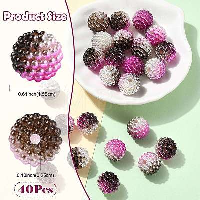 40Pcs Imitation Pearl Acrylic Beads OACR-FS0002-89A-02-1