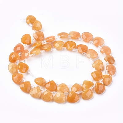 Natural Yellow Aventurine Beads Strands G-G821-09B-1