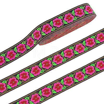 Vintage Jacquard Polyester Ribbon OCOR-WH0101-269-1