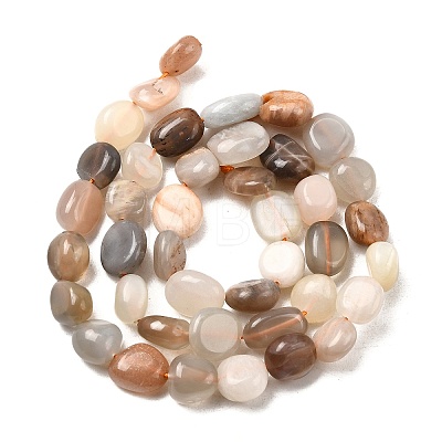 Natural Multi-Moonstone Beads Strands X-G-F547-06-B-1