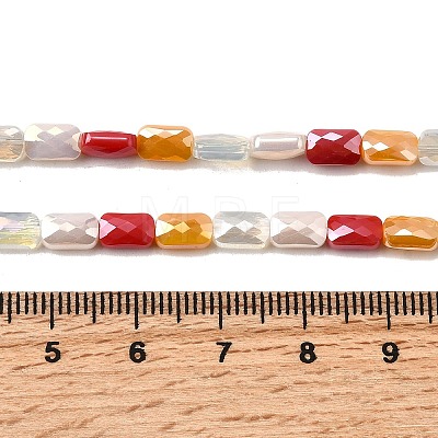 Electroplate Glass Beads Strands EGLA-D300-05-06-1