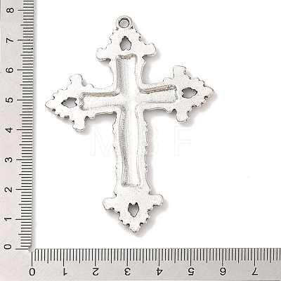 Tibetan Style Alloy Big Gothic Pendants TIBEP-A20541-AS-FF-1