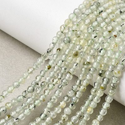 Natural Prehnite Beads Strands G-RM250104-A9-1
