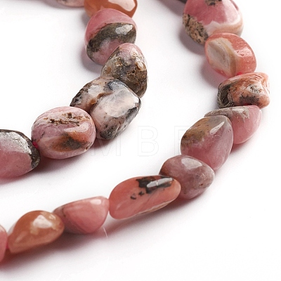 Natural Rhodonite Beads Strands G-D0002-B23-1