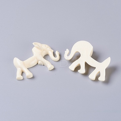 Resin Elephant Cabochons CRES-R098-49x76mm-08-1