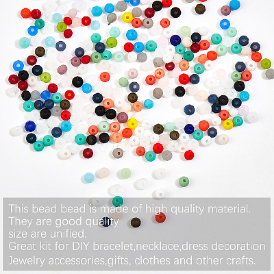 Faceted Glass Beads GLAA-PH0001-02-1